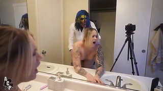 Clown fuck white ass