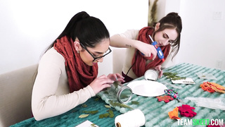 Penelope Kay, Madison Wilde – If We’re Nerdy Crafty Stepsisters, Why Do You Keep Staring At Our Autu