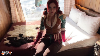 Triss Merigold Deepthroat Cock and Rough Fucks till 2 Cumshots - Cum on Ass and Facial POV (1080)