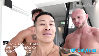 Christian Ocean & John Bronco Share White Rhino in Wild Threesome!