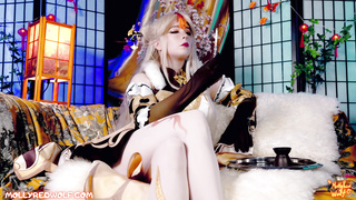 Molly Red Wolf Cosplay Ning Guan Genshin Fuck (1080)