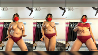 88pink Nepali Randi bhabhi boobs show dance