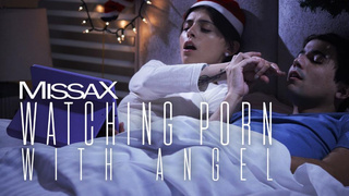 Watching Porn With Angel – Angel Windell, Ricky Spanish