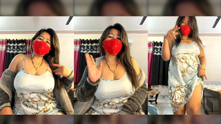 88pink Delhi ke Nepali randi bhabhi ka 24 jan evening time boobs, ass, dirty talk, dance part 3