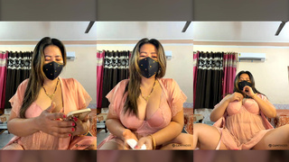 88pink Delhi ke Nepali Randi bhabhi 30 jan morning show lush put in pussy dirty talk part 1
