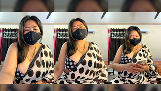 88pink new saree mai show black bra Delhi ke Nepali randi bhabhi part 4