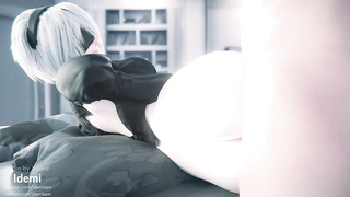 YoRHa No.2 Type B Anal HD Loop 3D