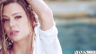 Romantic FFM 3some porn with Asexa Lopez & Avery Cristy sexy babes