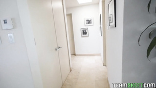 Brother fucks his nosey stepsister