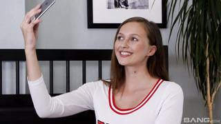 Pretending selfie with my stepsis