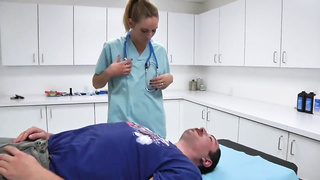 Two nurses help out a patient