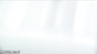 Spying girls while pee on the public toilet