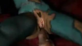 Tentacle monster fucks human woman