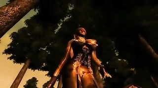 Huge monster fucks busty blonde