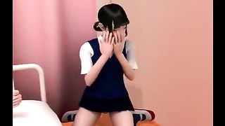 Lucky patient pokes two japanese girls