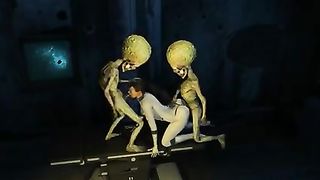 Martian aliens gangbang woman