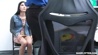 Brunette , Cum Swallowing , Office