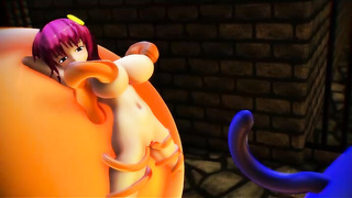 Perverted slime vs Futanari Satori