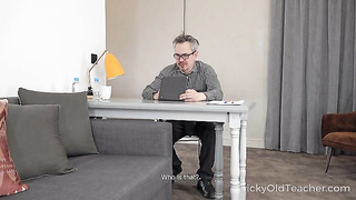 Oldman teacher fucks young girl