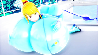 Hentai Samus body expansion breast expansion en ass expansion