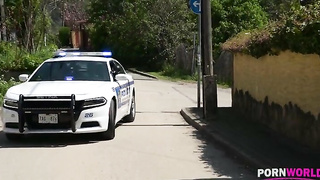 PORN 2021.06.22 Cherry Kiss Slutty Policewoman Has Three Holes Stuffed XXX