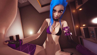 3D Hentai Animation Arcane Futa Jinx 2021
