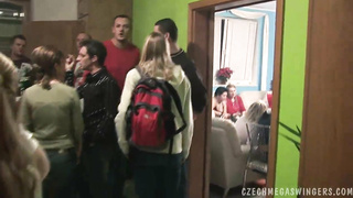 Lot of amateurs fucking in one house