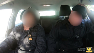 Busty chick fucking with police man