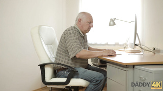 Hot amateur has sex with older man