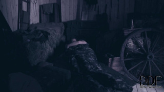 Naughty Redhead Corporal Sophie Lynx double penetrated by her superiors 