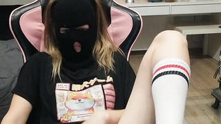 xxx teen Orgasms on Gaming chair