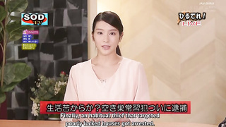 (English subbed) I Won’t Let Lovely Female Announcer Suzu Hate My Hair! I Will Do As I Want With Her