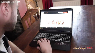 mother catches her son watching porn and they end up fucking