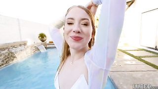 L u b e d 2023.02.21 Kallie Taylor Pool Tease XXX