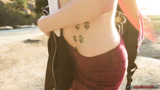 young girl learning lesbian sex with a sexy mature