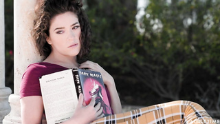 couple of lesbian mistresses play with slave