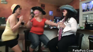Bbw party at a bar