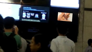 Pron clip play in Rajiv chowk Delhi metro