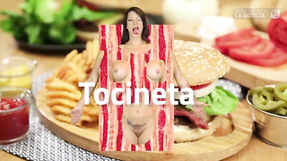 Karen aguilar desnudando la noticia 2 video