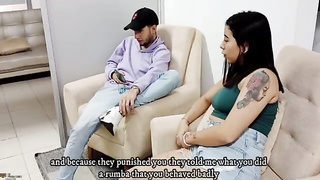 A solas con mi madrastra, me mandaron a cuidarte para  tragar tu leche Hijastro HISTORIA COMPLETA