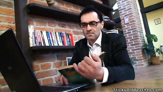 Lara- Lara's teacher cums on her breasts