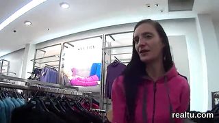 Stellar czech nympho gets tempted in the shopping centre and penetrated in pov