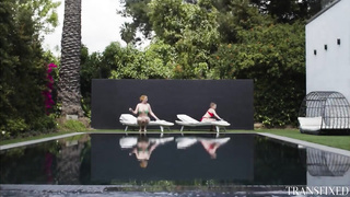 mother and daughter have a threesome with transsexual masseuse