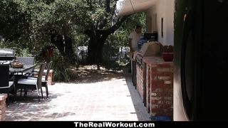 The Real Workout - Cute Neighbor Fucked After Morning Workout - Aaliyah Hadid xxx