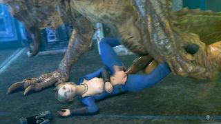 [SFM] Dragon Deathclaw fucks blonde girl Sarah
