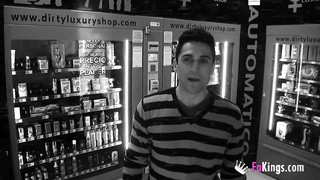 I fucked a horny busty Latina right in my sex shop's back room!!