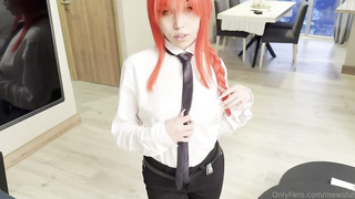 Red head skiny girl suck dick