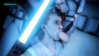 Star Wars Porn Rey BJ gangbag