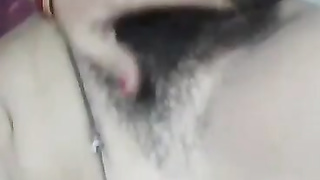 beautiful village girl hairy pussy fingering clip