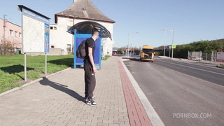 young woman surrounded by men 2 video